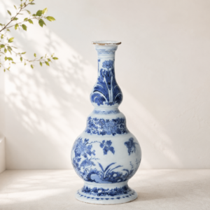 D2518 Blue and White Pear-Shaped Vase Delft, circa 1680